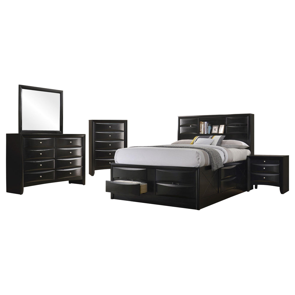 Coaster Furniture 202701Q-S5 Briana 5-Piece Queen Bedroom Set Black