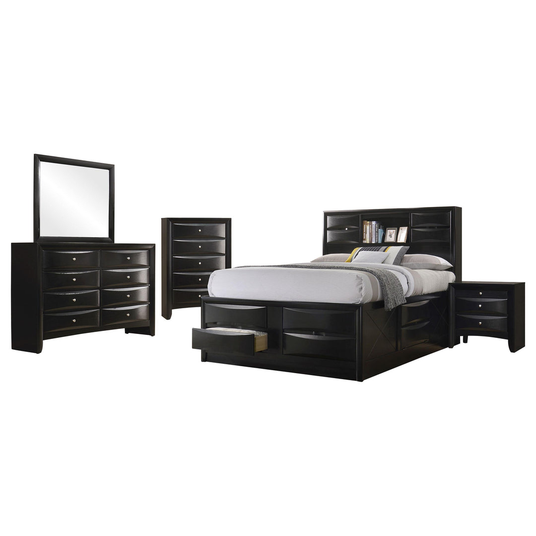 Coaster Furniture 202701Q-S5 Briana 5-Piece Queen Bedroom Set Black