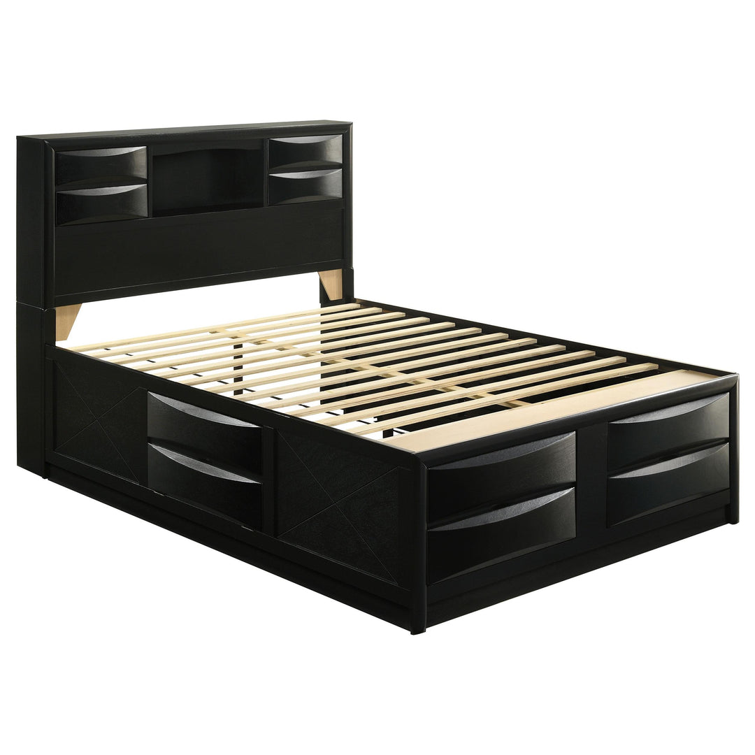 Coaster Furniture 202701Q Briana Wood Queen Storage Bookcase Bed Black