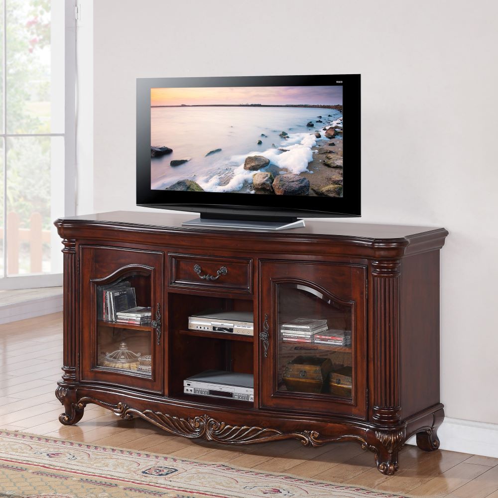 Remington Tv Stand in Brown Cherry