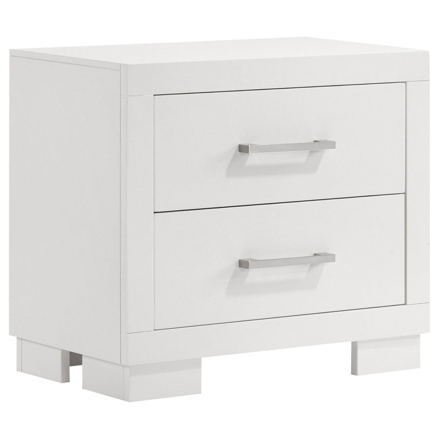 Coaster Furniture 202992 Jessica 2-drawer Nightstand Snow White