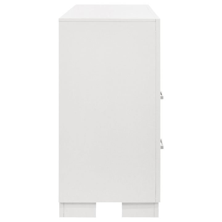 Coaster Furniture 224731KE-S5 Lucia 5-piece Eastern King Bedroom Set Beige and White