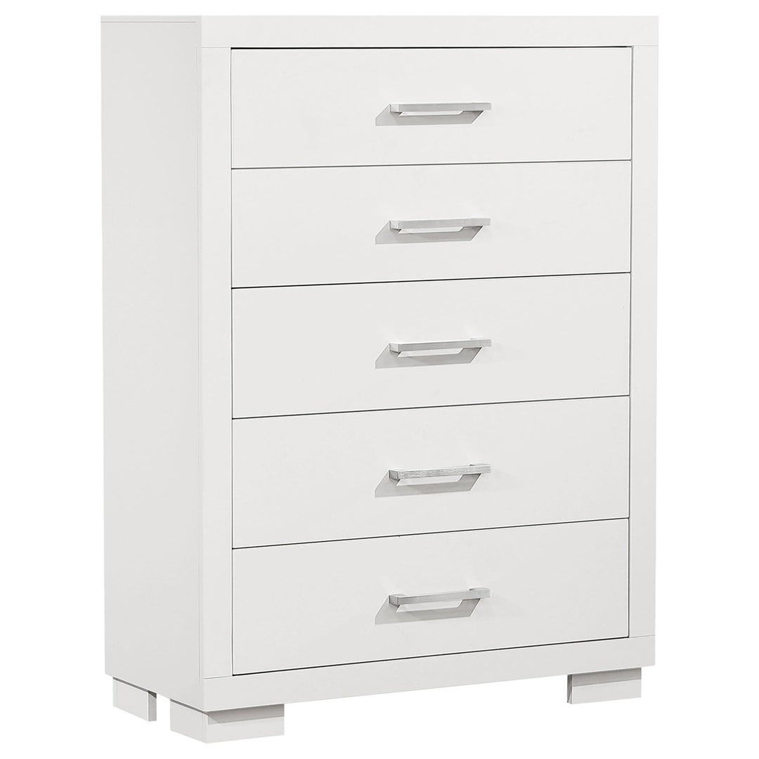 Coaster Furniture 202995 Jessica 5-drawer Bedroom Chest Snow White