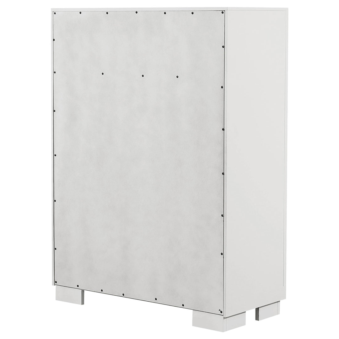 Coaster Furniture 224731KE-S5 Lucia 5-piece Eastern King Bedroom Set Beige and White