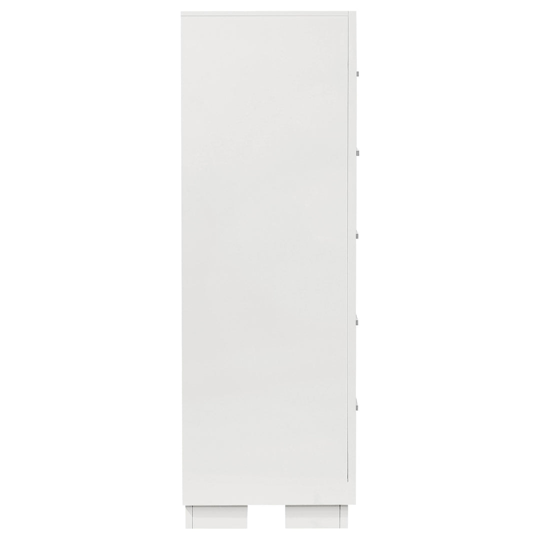 Coaster Furniture 224731KE-S5 Lucia 5-piece Eastern King Bedroom Set Beige and White