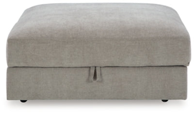 Aslan Court Ottoman With Storage - Gray