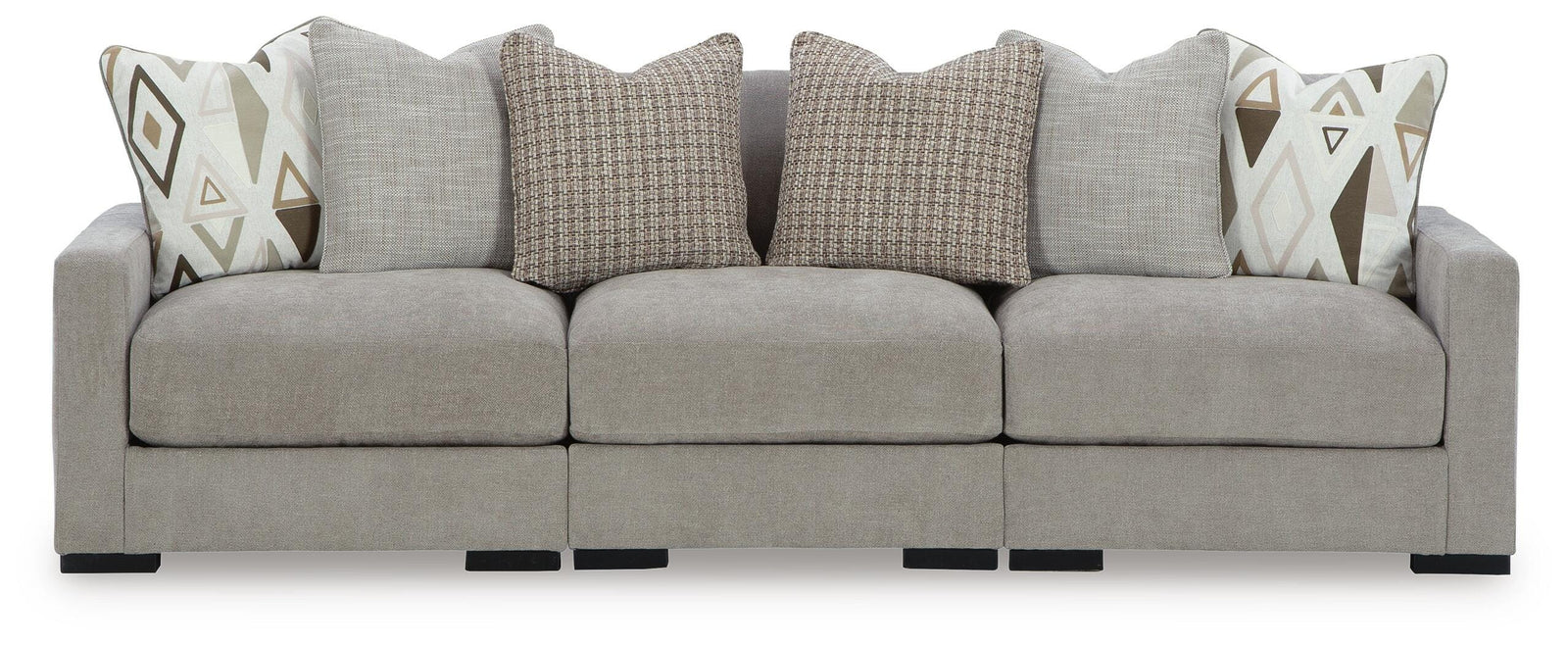 Aslan Court 3-Piece Sofa Sectional - Gray (1)