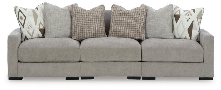 Aslan Court 3-Piece Sofa Sectional - Gray (1)