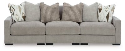 Aslan Court 3-Piece Sofa Sectional - Gray - Gray