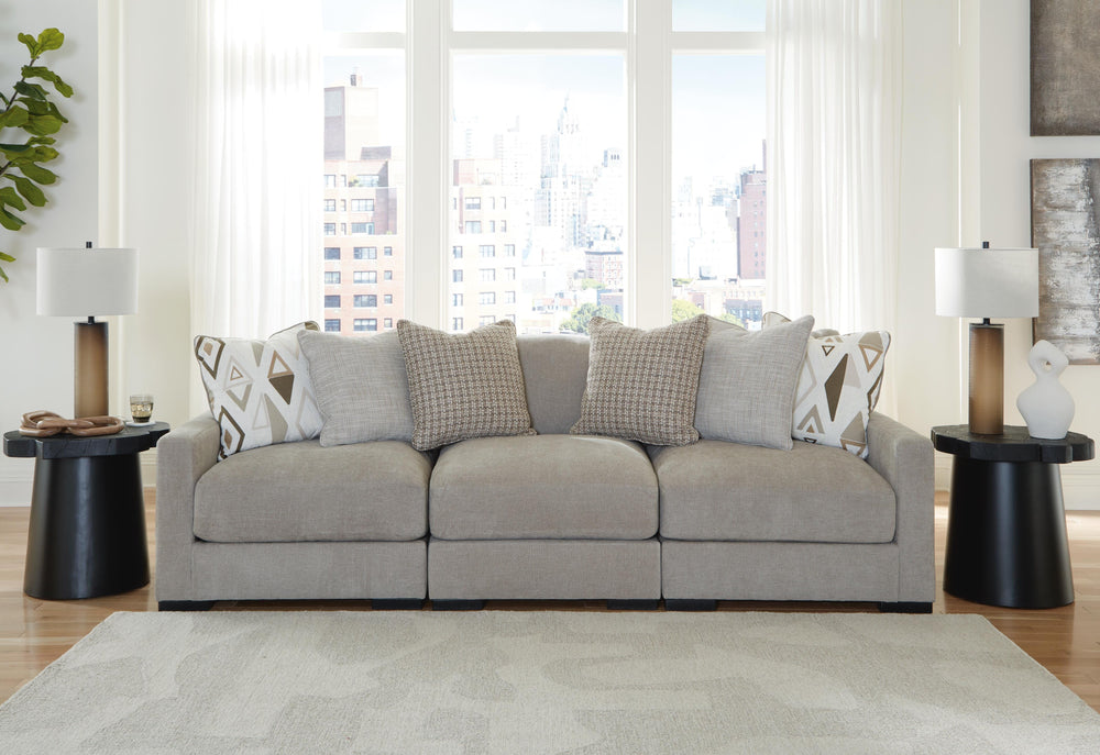 Aslan Court 3-Piece Sofa Sectional - Gray (2)
