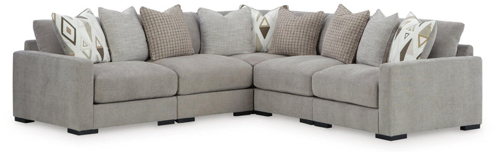 Aslan Court 5-Piece Sectional - Gray (1)