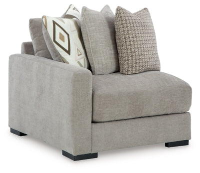 Aslan Court Left-Arm Facing Corner Chair - Gray - Gray