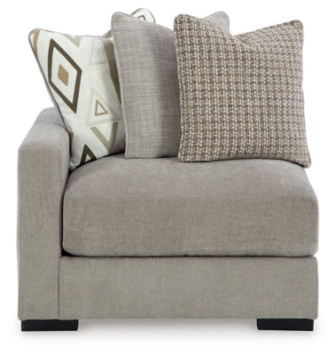 Aslan Court Left-Arm Facing Corner Chair - Gray