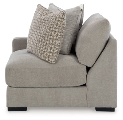 Aslan Court Left-Arm Facing Corner Chair - Gray