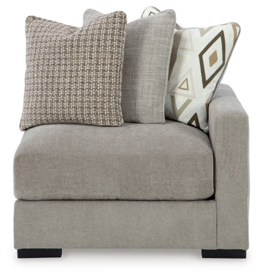 Aslan Court Right-Arm Facing Corner Chair - Gray