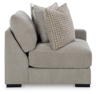 Aslan Court Right-Arm Facing Corner Chair - Gray