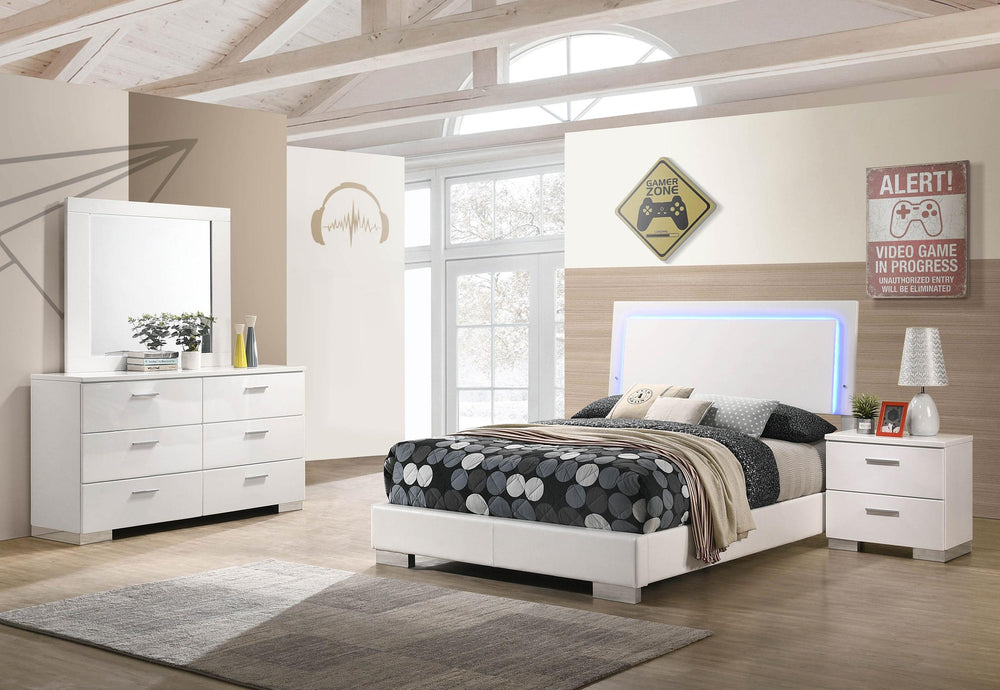 coaster-furniture-203500f-s4-felicity-4-piece-full-bedroom-set-white-high-gloss