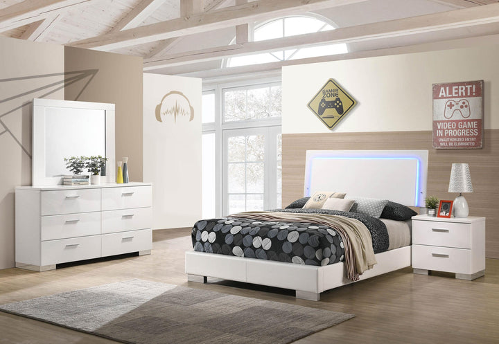 coaster-furniture-203500f-s4-felicity-4-piece-full-bedroom-set-white-high-gloss