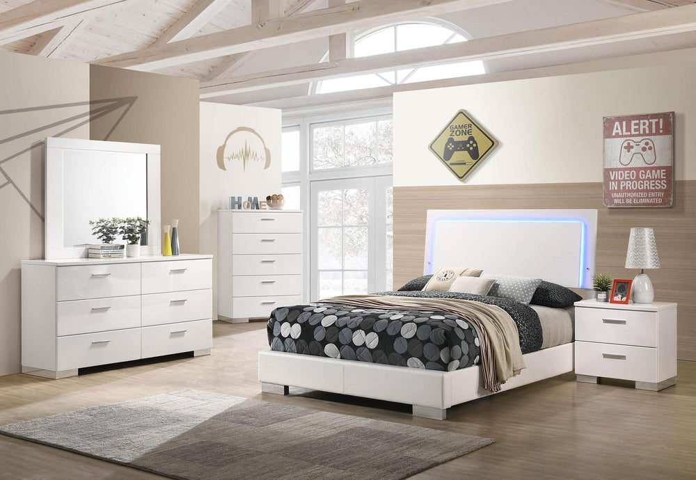 coaster-furniture-203500f-s5-felicity-5-piece-full-bedroom-set-white-high-gloss