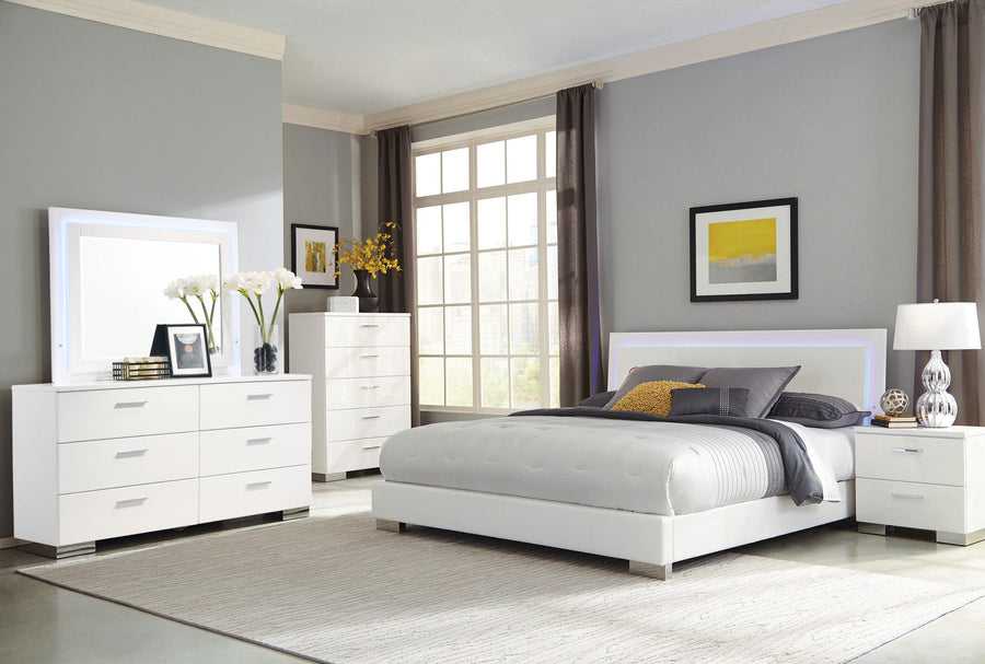 coaster-furniture-203500q-s5l-felicity-5-piece-queen-bedroom-set-white-high-gloss