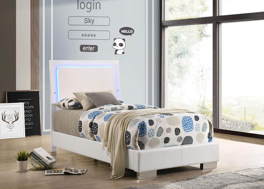 coaster-furniture-203500t-felicity-wood-twin-led-panel-bed-white-high-gloss