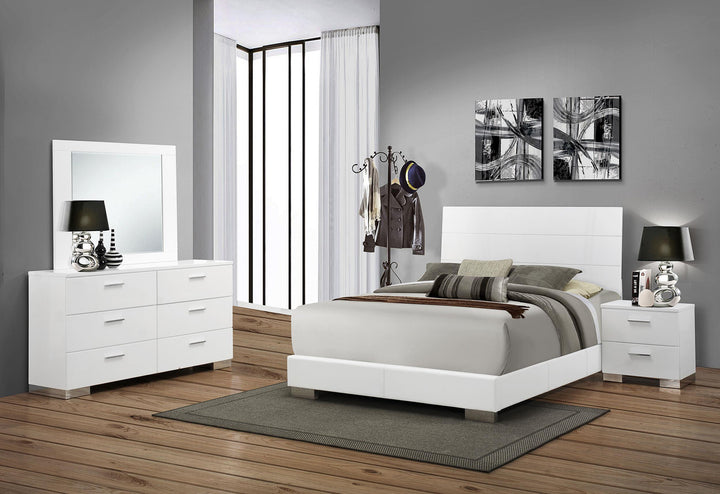 coaster-furniture-203501ke-s4-felicity-4-piece-eastern-king-bedroom-set-white-high-gloss