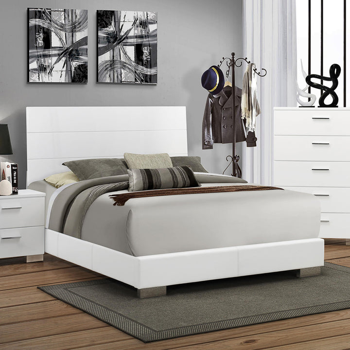 coaster-furniture-203501ke-felicity-wood-eastern-king-panel-bed-white-high-gloss