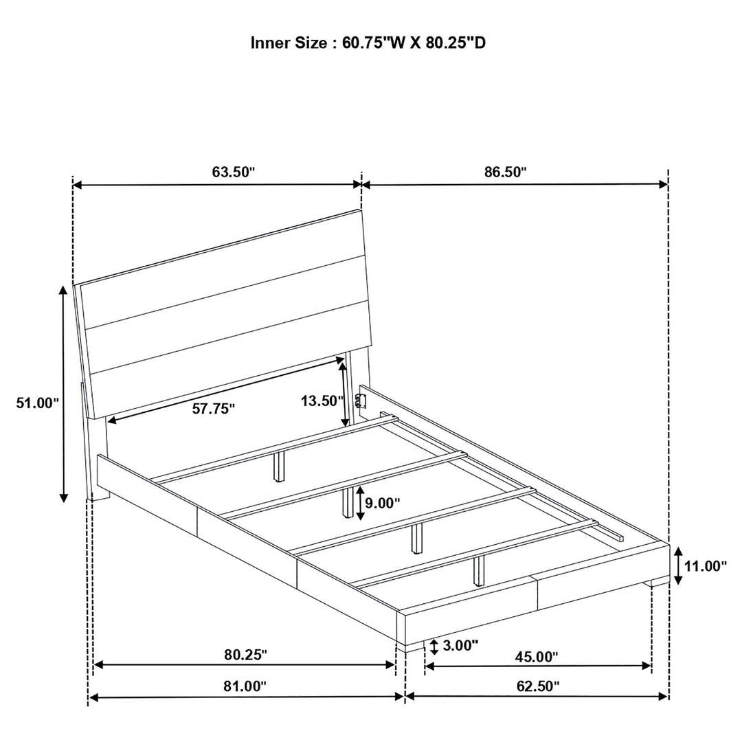 Coaster Furniture 224731KE-S5 Lucia 5-piece Eastern King Bedroom Set Beige and White