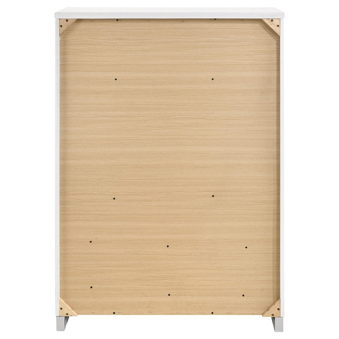 Coaster Furniture 224731KE-S5 Lucia 5-piece Eastern King Bedroom Set Beige and White