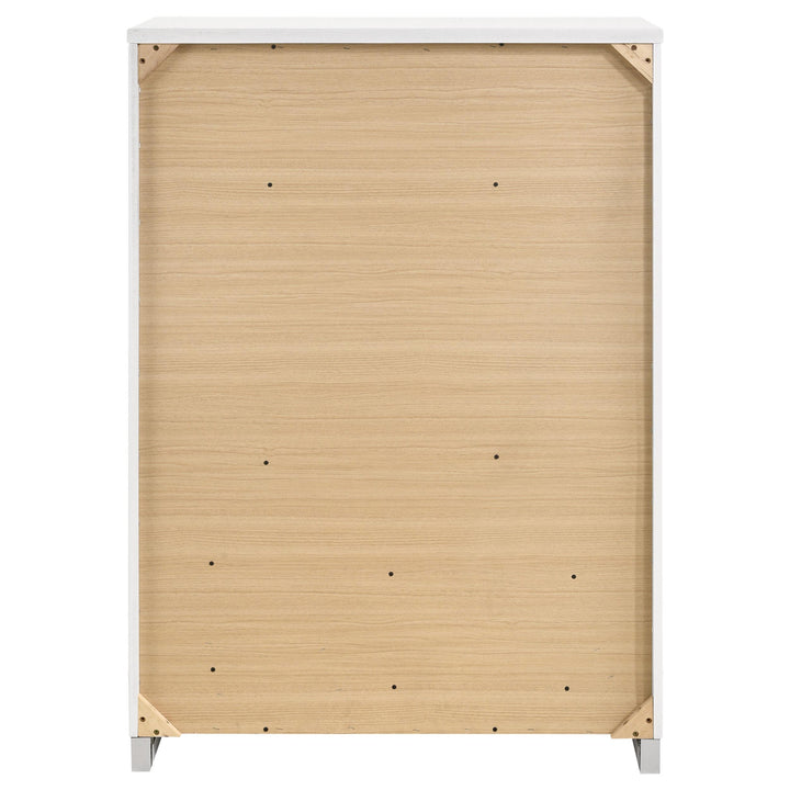 Coaster Furniture 224731KE-S5 Lucia 5-piece Eastern King Bedroom Set Beige and White