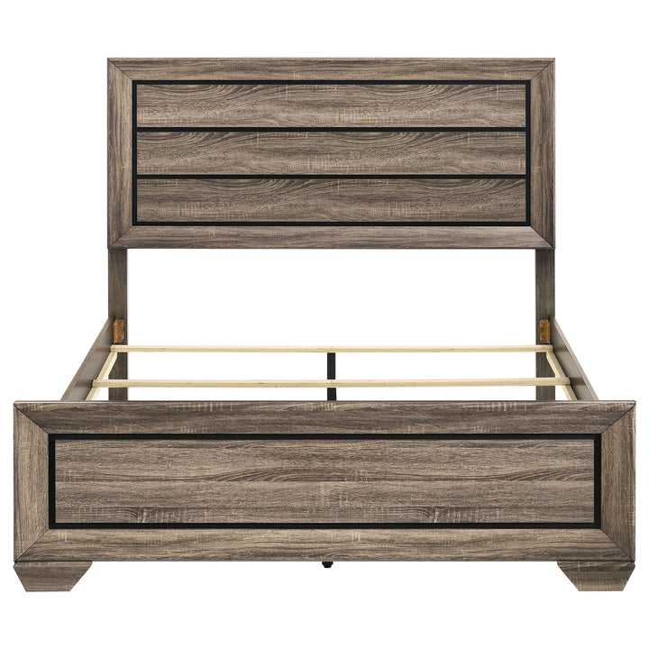 Kauffman - Wood Queen Panel Bed - Washed Taupe