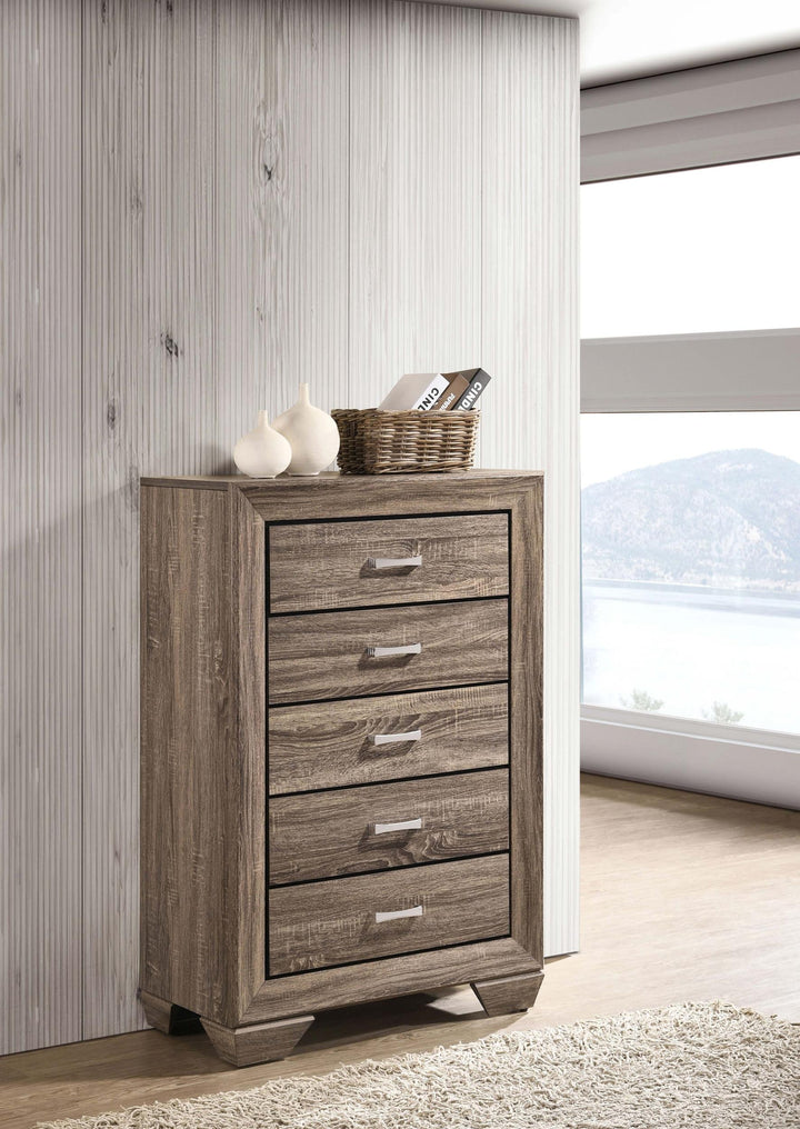 coaster-furniture-204195-kauffman-5-drawer-bedroom-chest-washed-taupe