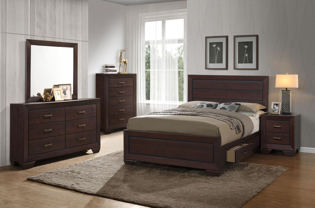 coaster-furniture-204390q-s5-kauffman-5-piece-queen-bedroom-set-dark-cocoa