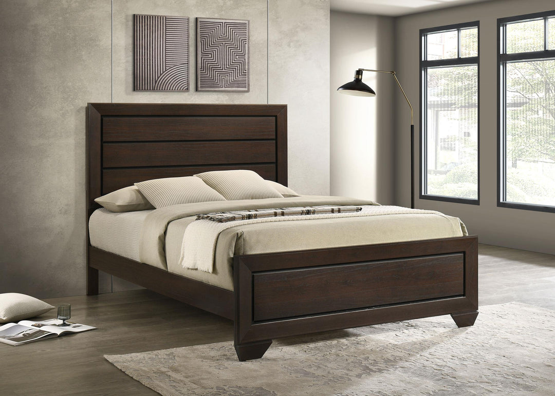 coaster-furniture-204391q-kauffman-wood-queen-panel-bed-dark-cocoa