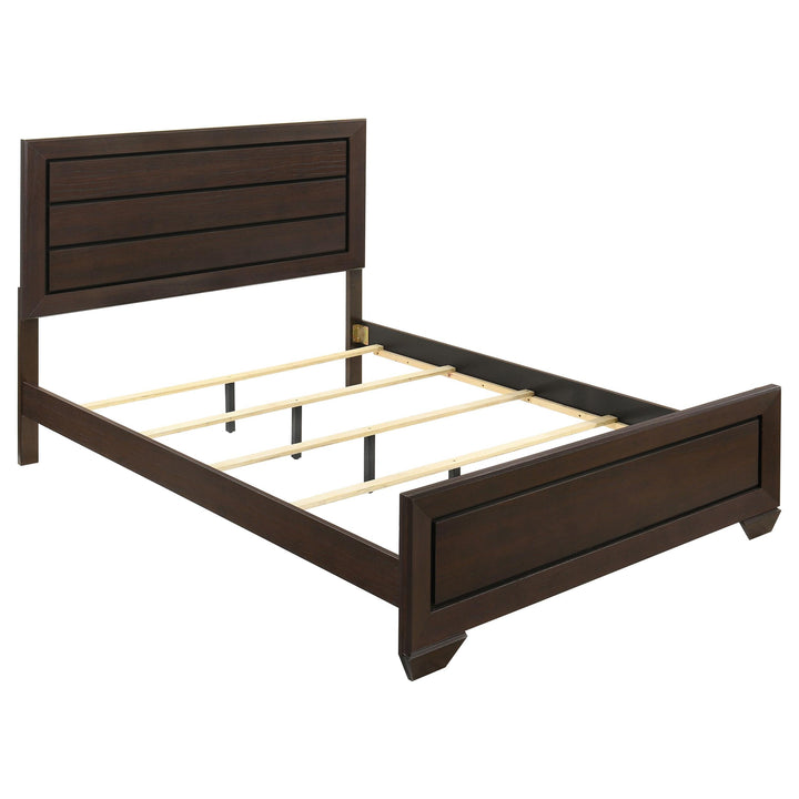 Coaster Furniture 204391Q Kauffman Wood Queen Panel Bed Dark Cocoa