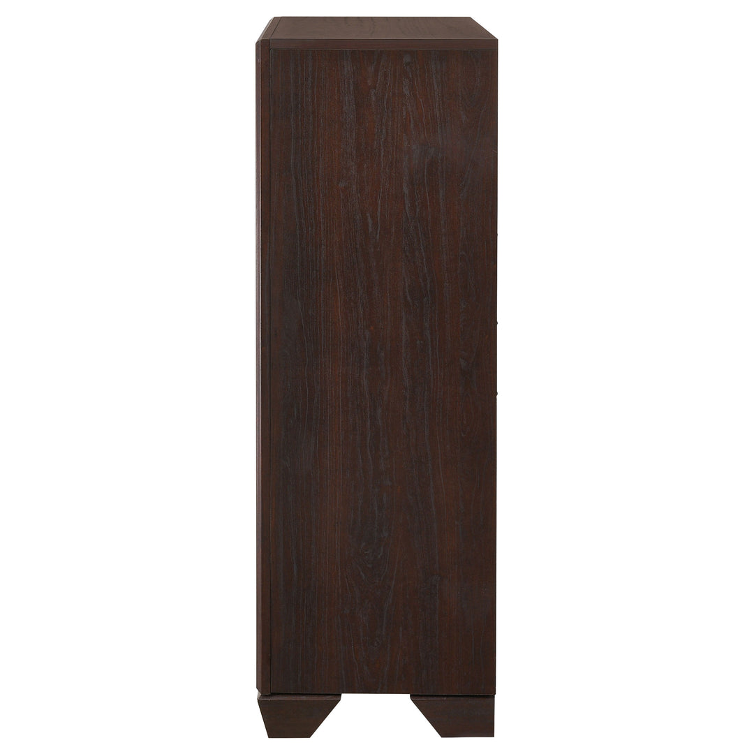 Kauffman - 5-Drawer Bedroom Chest - Dark Cocoa