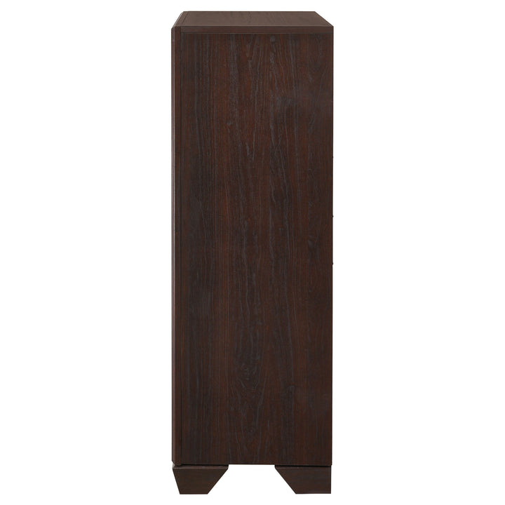 Kauffman - 5-Drawer Bedroom Chest - Dark Cocoa