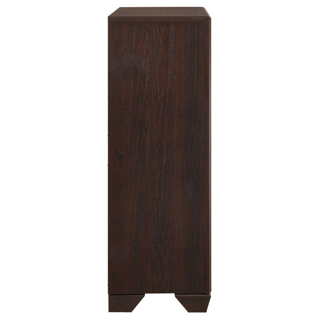 Kauffman - 5-Drawer Bedroom Chest - Dark Cocoa