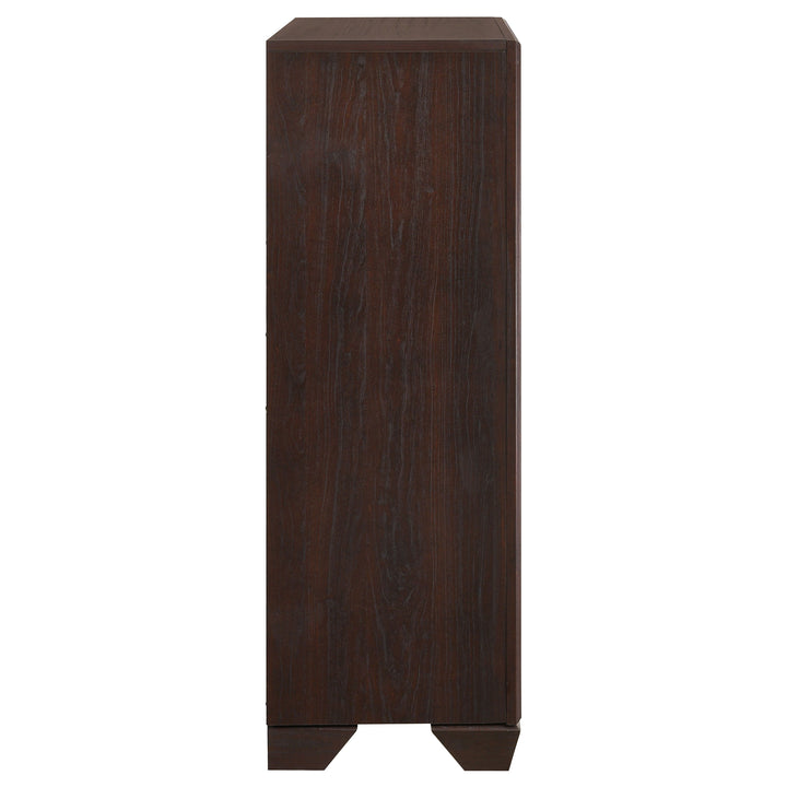 Kauffman - 5-Drawer Bedroom Chest - Dark Cocoa