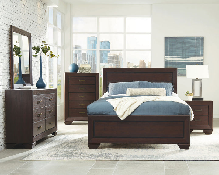 Kauffman - 5-Drawer Bedroom Chest - Dark Cocoa