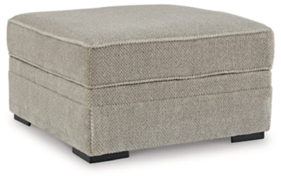 Calnita Ottoman With Storage - Beige - Beige