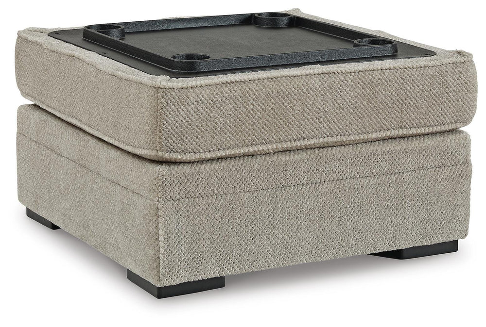 Calnita Ottoman With Storage - Beige (4)