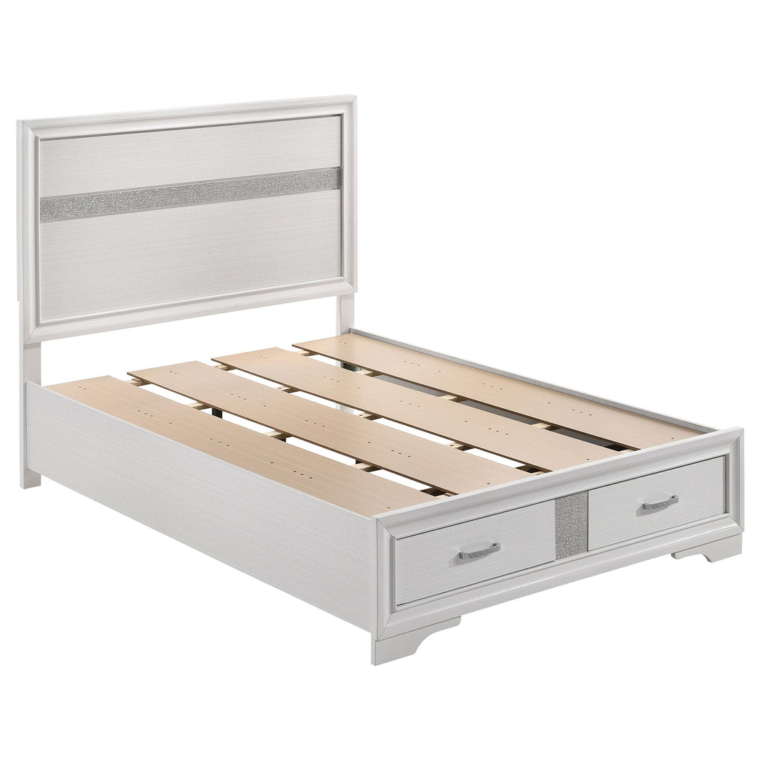 Coaster Furniture 205111F Miranda 51-inch Wood Full Storage Panel Bed White
