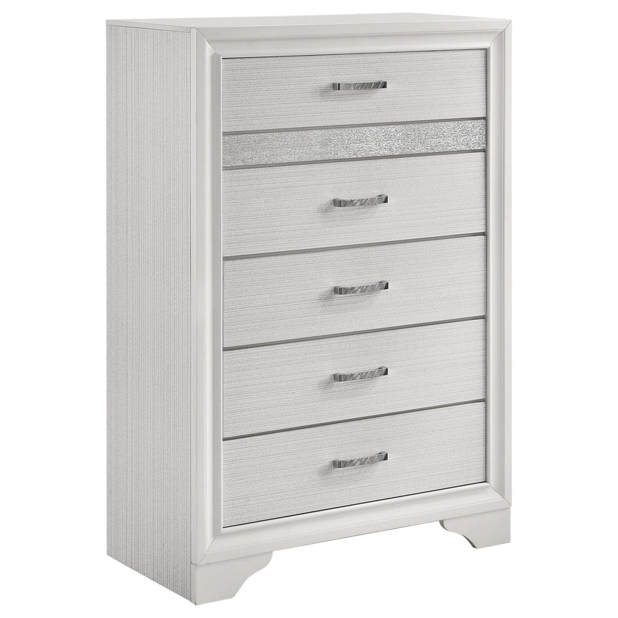 Coaster Furniture 205115 Miranda 5-drawer Bedroom Chest White