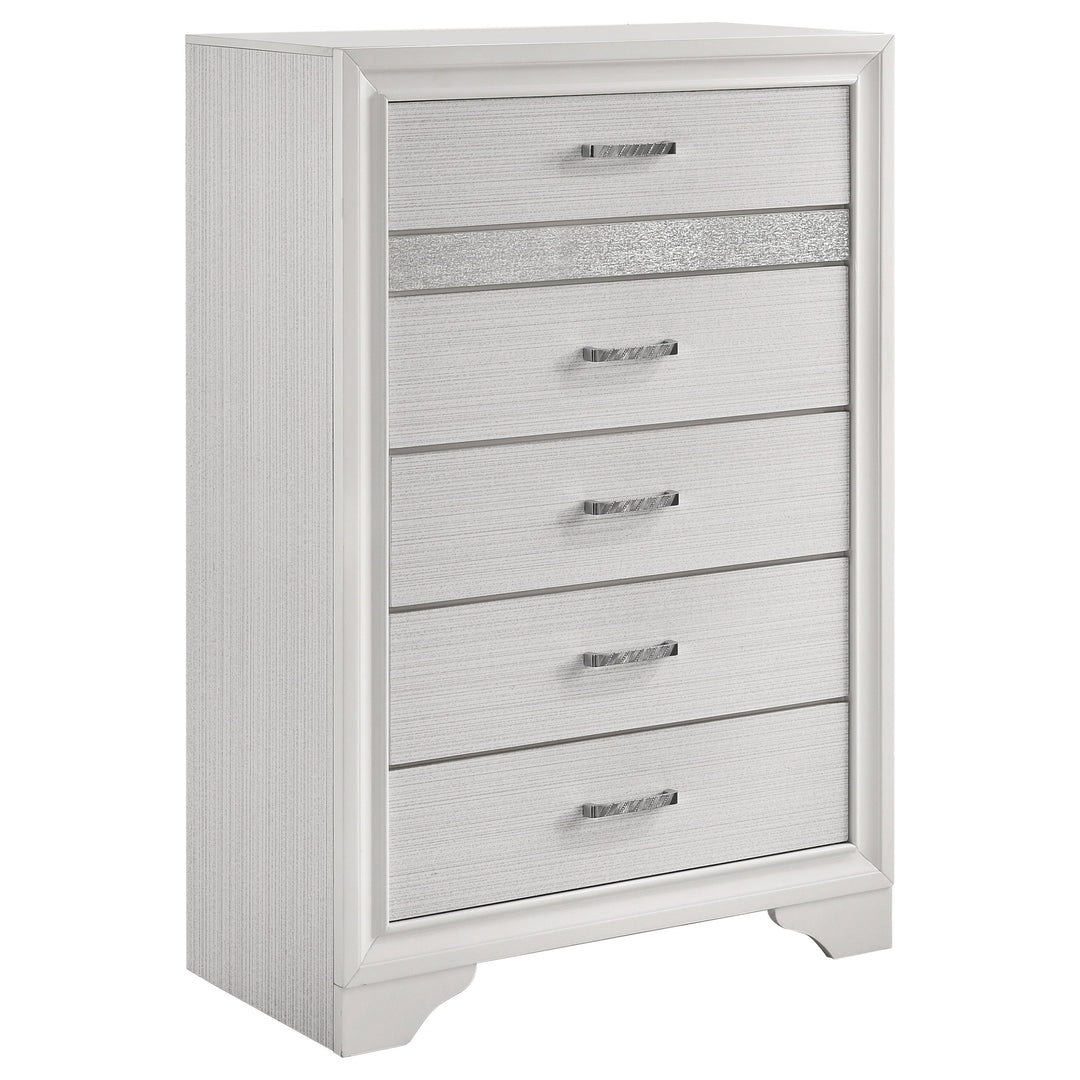 Miranda - 5-Drawer Bedroom Chest - White