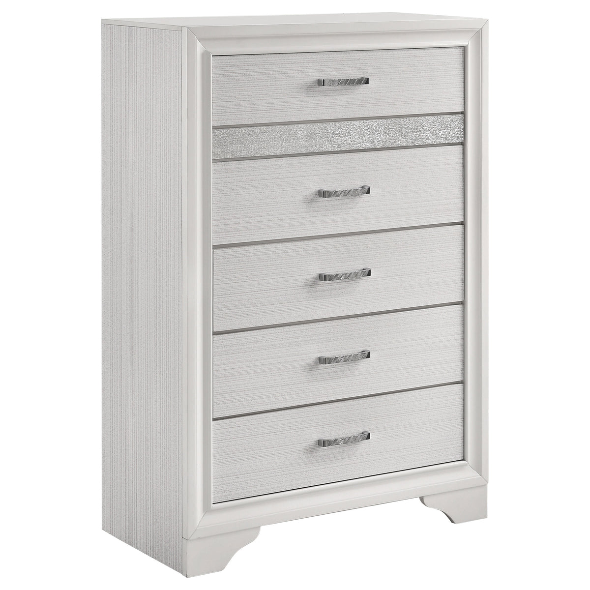 Miranda - 5-Drawer Bedroom Chest - White