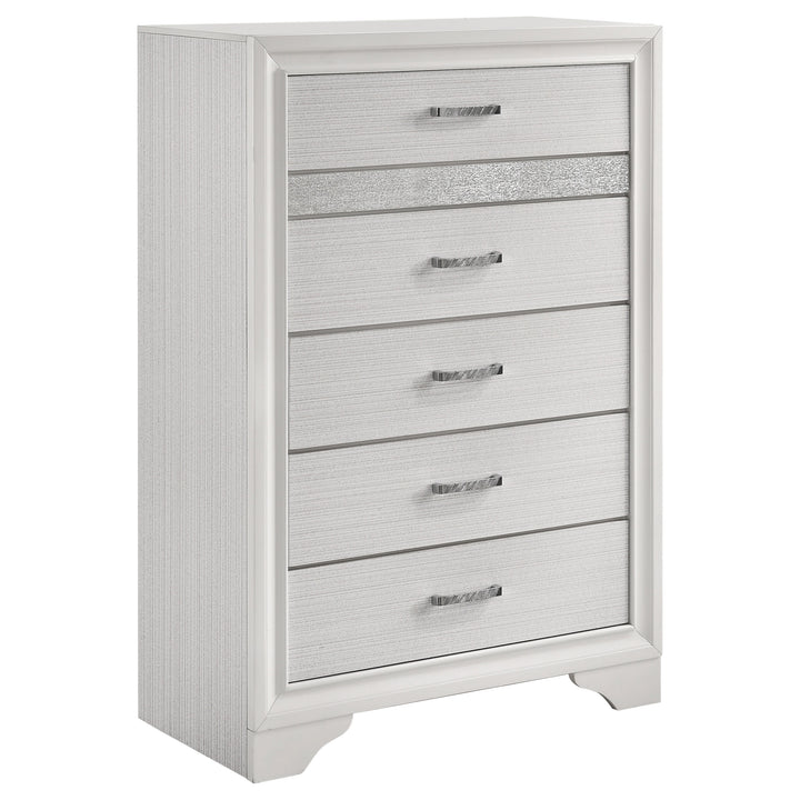 Miranda - 5-Drawer Bedroom Chest - White