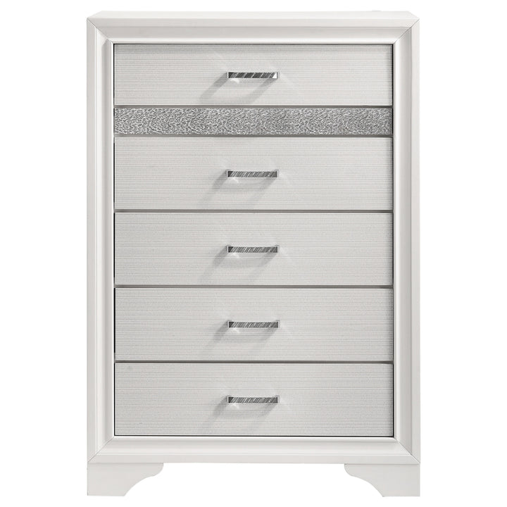 Miranda - 5-Drawer Bedroom Chest - White