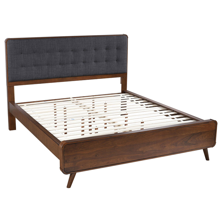Coaster Furniture 205131KW Robyn Wood California King Platform Bed Dark Walnut