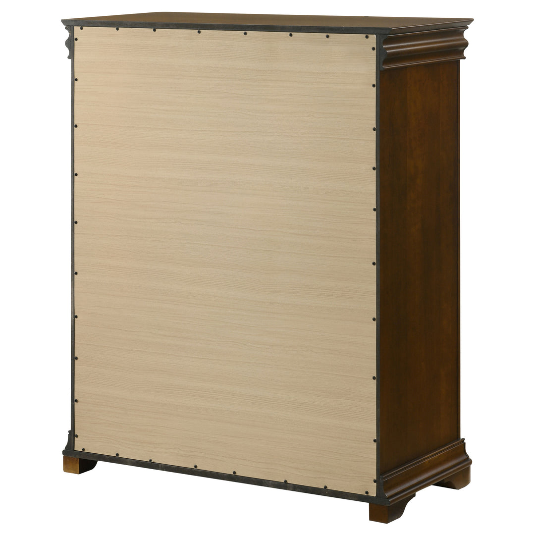 Garland - 4-Drawer Bedroom Chest Of Drawers - Brown Cherry